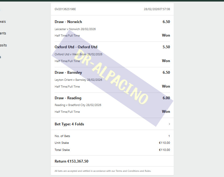 Fixed Match 100% Sure